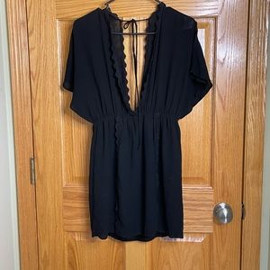 Black mini dress/swimsuit cover-up
